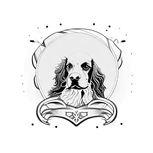 Spaniel On Mountain Bike