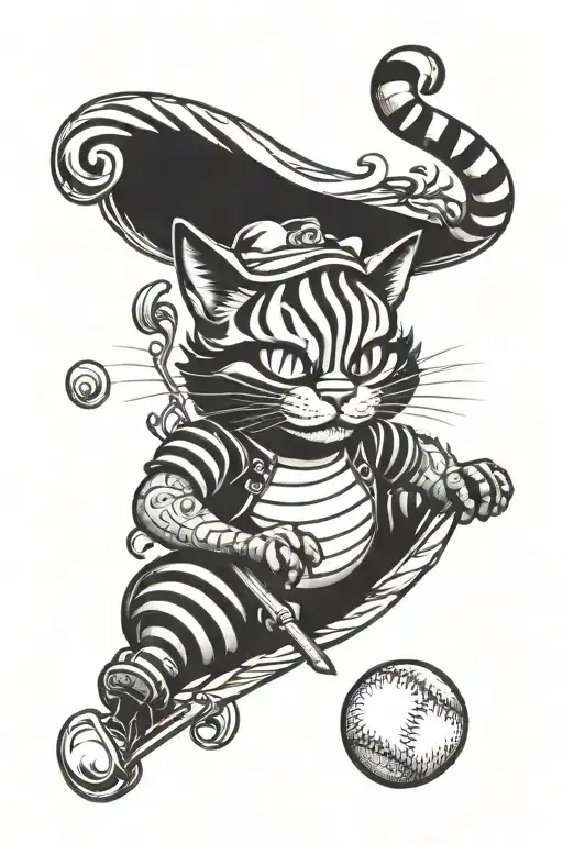 Cheshire Cat Baseball Player