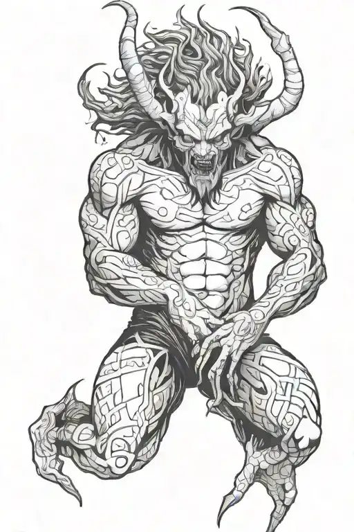 Man Turning Into A Demon