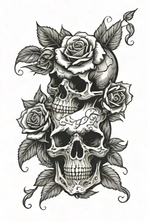 Skull And Roses