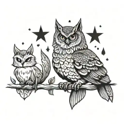 Owl Fox And Unicorn