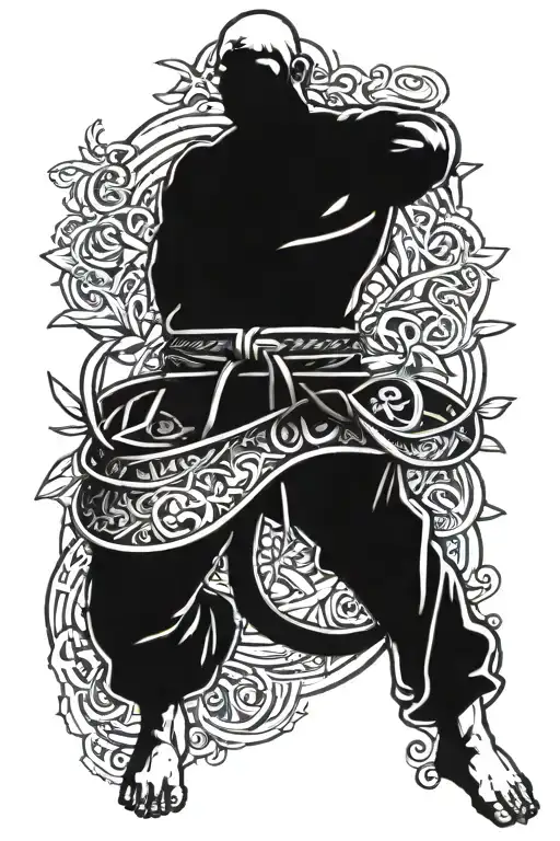 Jiu Jitsu Belt Pray God Faith Hope Love