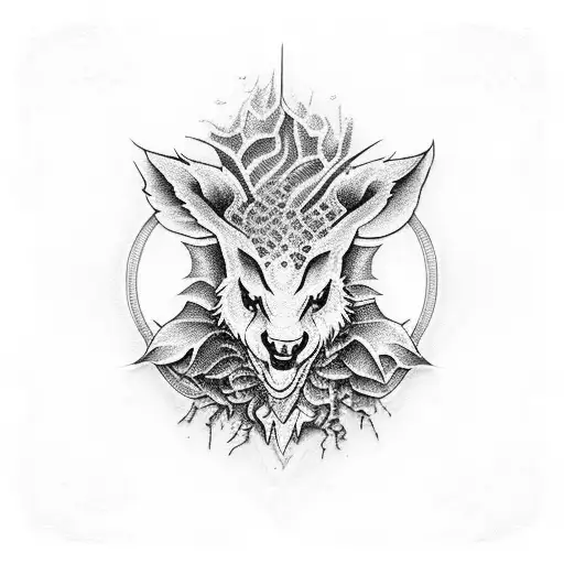 Blend War And History With Elements Of Nature And Wildlife In A Dotwork