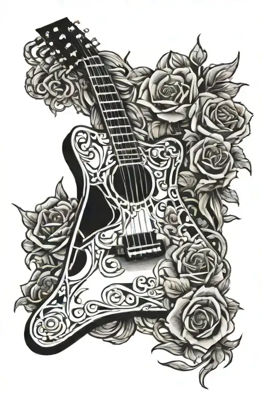 Ibanez Grgr 131 Guitar With Roses And Thorns