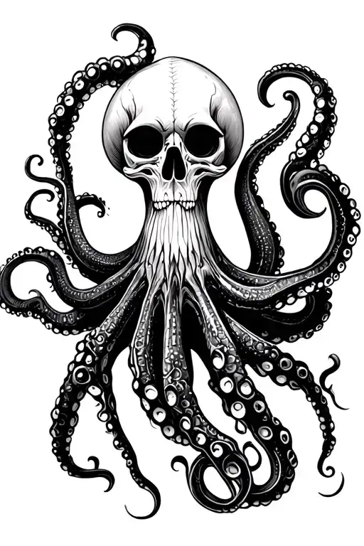 Craneo With Calavera Octopus