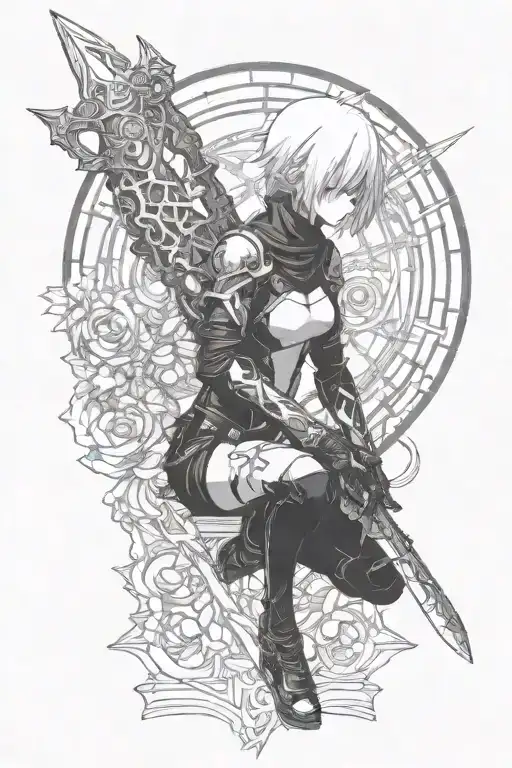 2B Nier Automata Blanding Sword Going