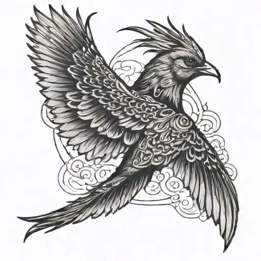 Swallon Bird Flying Away