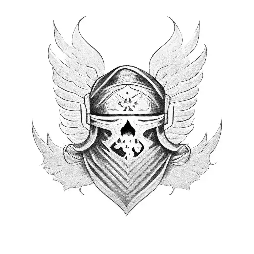 Cherub With Balaclava And Ak 47 Sleeve