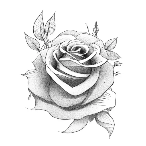 Femal Warrior With Roses