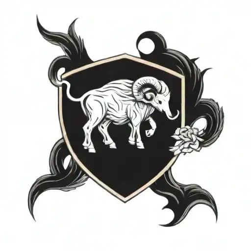 Cancer And Aries Zpdoac Sign Incorporated With Mccabe Family Shield