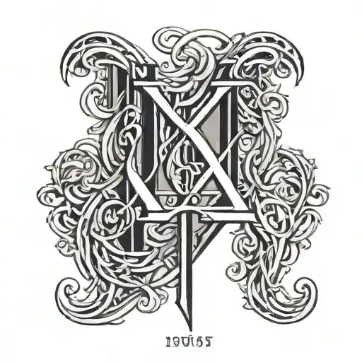 Date Of Birth 19 03 01 In Interlaced Roman Numerals