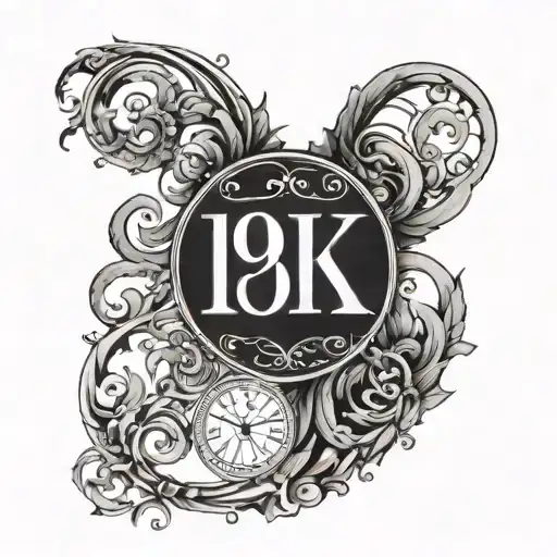 Date Of Birth 19 03 01 In Interlaced And Clear Roman Numerals