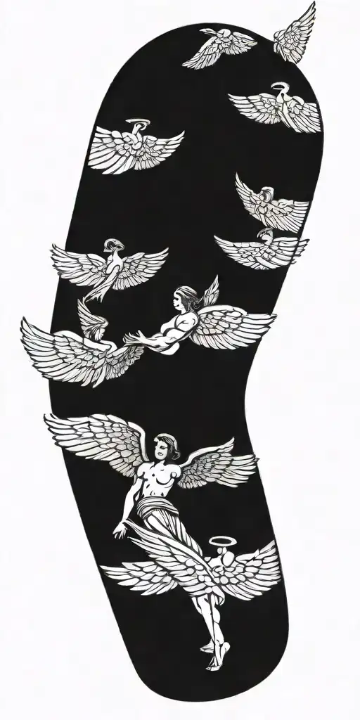 Angel With Wings Spread