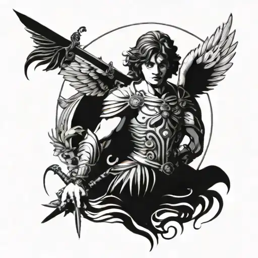 Arch Angel Michael With Sword