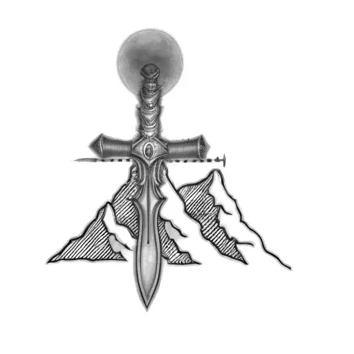 A Sword On Top Of A Mountain