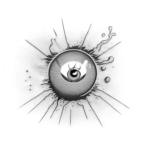 Eyeball Being Struck By A Golf Ball Flying Into It