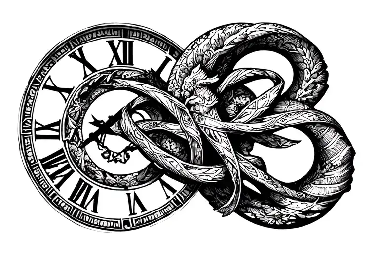 Gaddes With Roman Numerals Intertwine Along