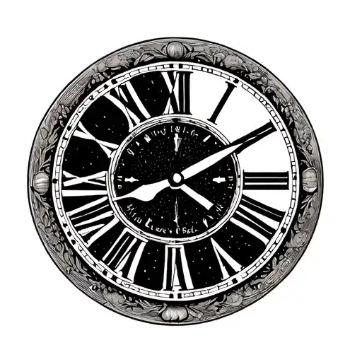 Clock With Roman Numbers