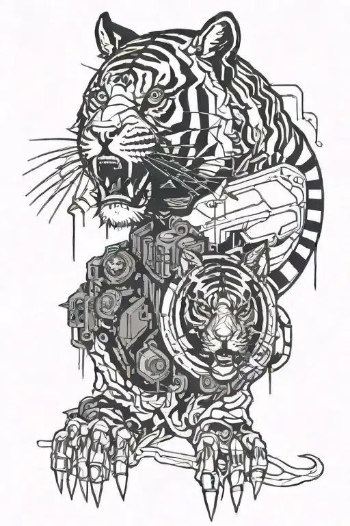 Cyberpunk With Tiger