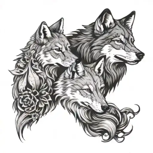 Wolf And Fox Surrounded