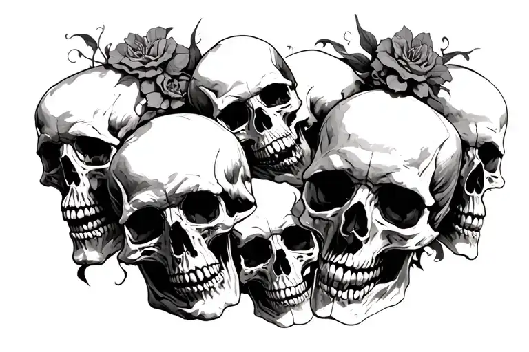 Skulls Representing Dark Periods
