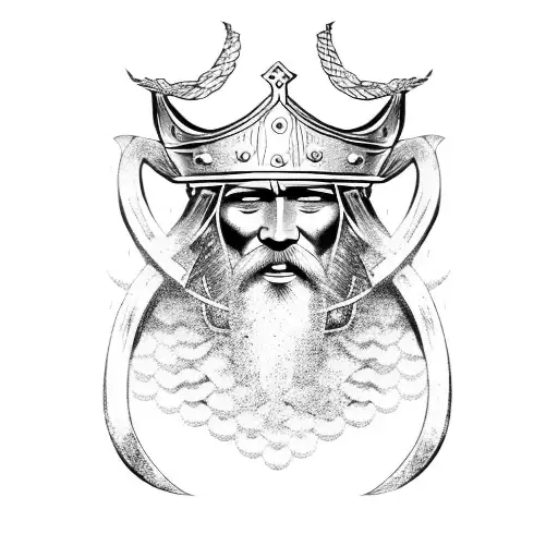 Viking God With A Crown