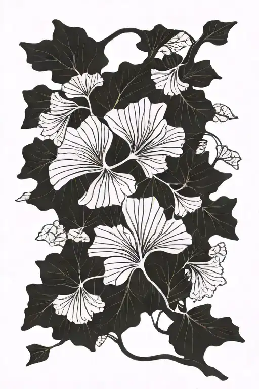 Gingko Tree Intertwined