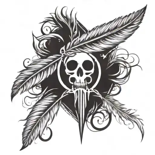 Afterlife Logo With Feather