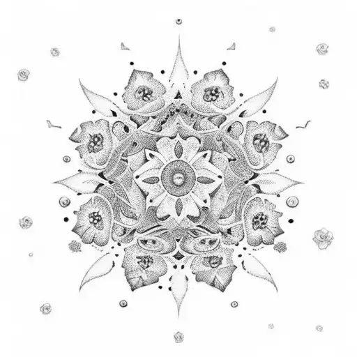 A Bouquet Of Celestial Flowers Floating In Space