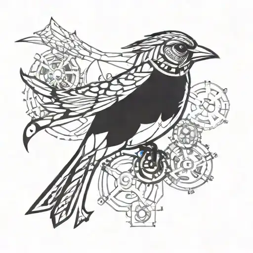 Mechanical Bird Engineering Drawing