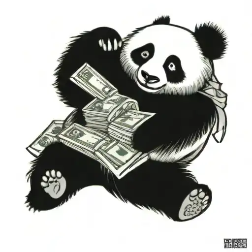 Panda With Money