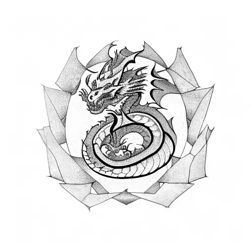 A Semicolon Inside Of A Dragon