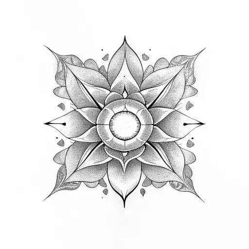 A Lotus Flower In The Mudd Blooming Under The Sun And Stars