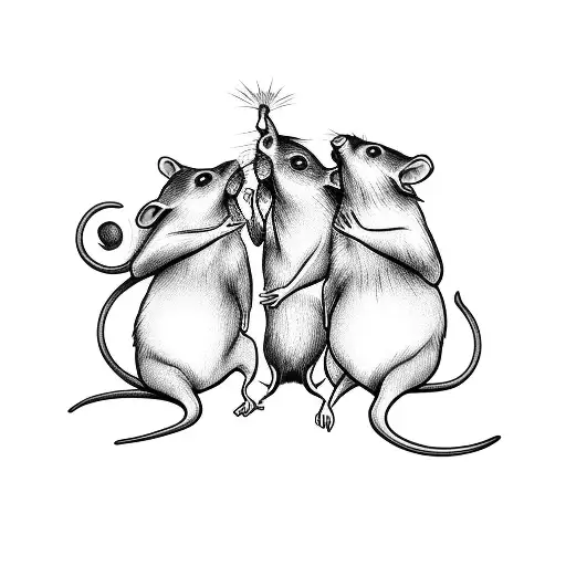 A Group Of Rats Gossiping About Business Strategies