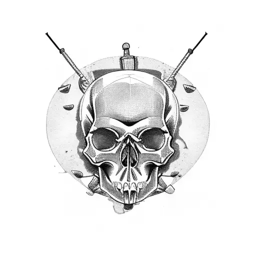 Skull And Bullet Holes