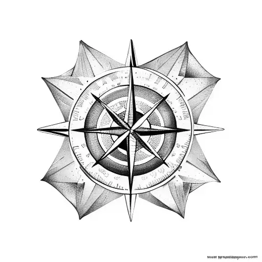 Ocean Compass Rose
