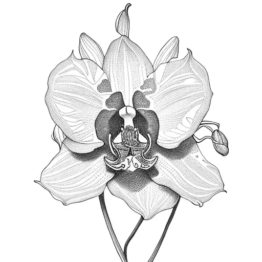 Orchid Made Of Dollars