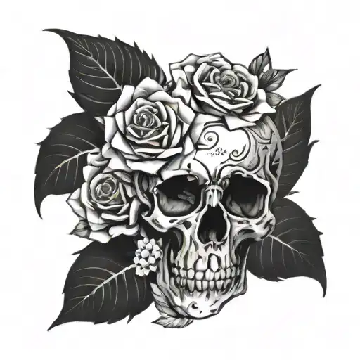 Skull And Roses