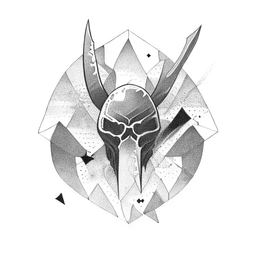 An Black Ocean With Daggers