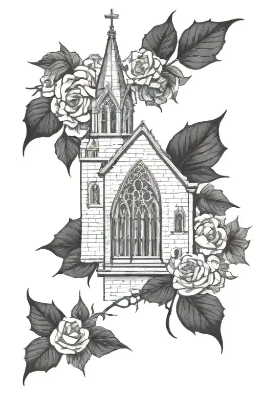 Dark Medieval Gothic Church Window