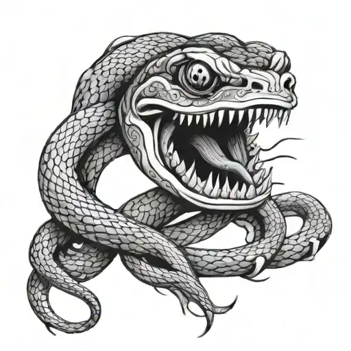 Hybrid Of Snake And Eel With Lots Of Eyes