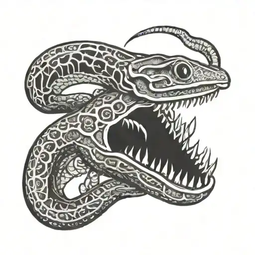 Eel With Partly Skeleton