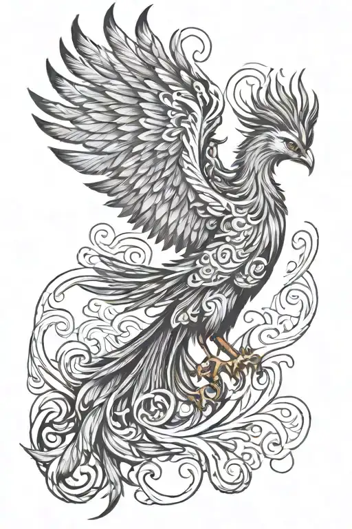 Phoenix Rising From The Ashes Transforming