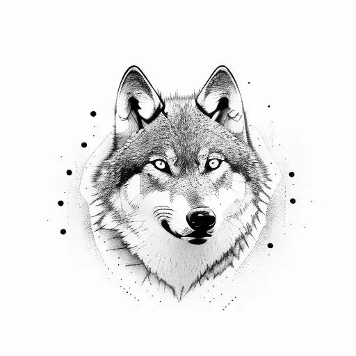 Triathlon Race With A Wolf Leading The Way