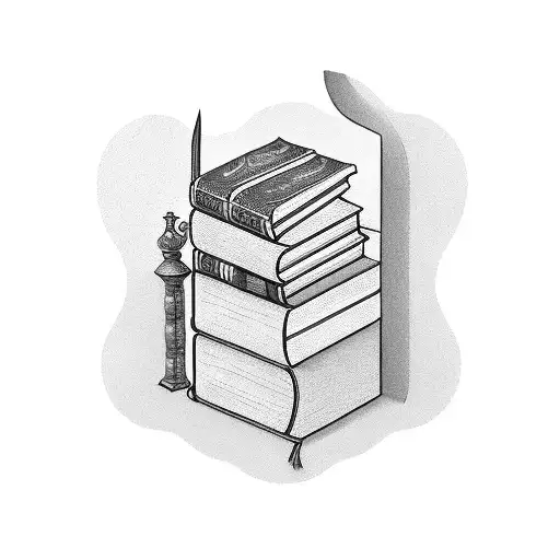 A Bookshelf Filled With Different Genres Of Books