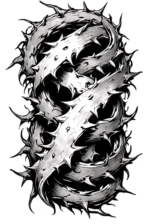 Thorn Vine Wrapping Constricting Strangle Thorn Infinite Timeless