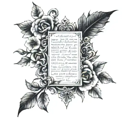 Bible Verse Written Memorial