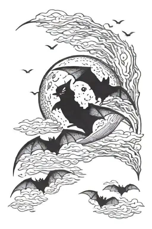Moon Fog Bats