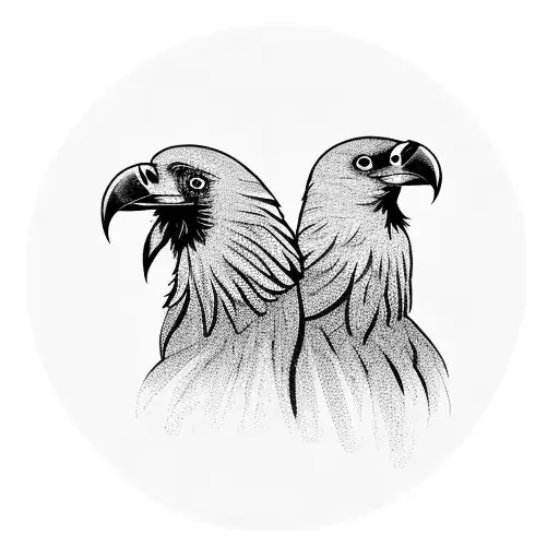 Two Headed Raven With Eye On Its Back