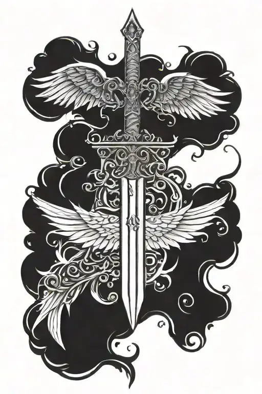 Winged Sword Surrounded